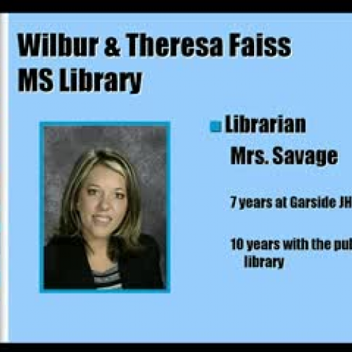 Faiss Student Library Orientation
