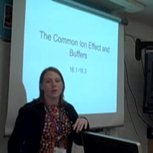 Buffers and Common Ion Effect