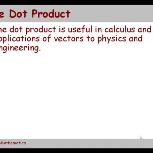 WFW PC 8_5a The Dot Product