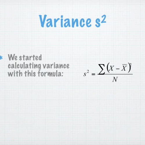 Revisiting Variance