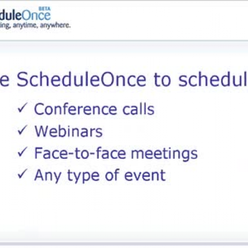 Introduction to ScheduleOnce