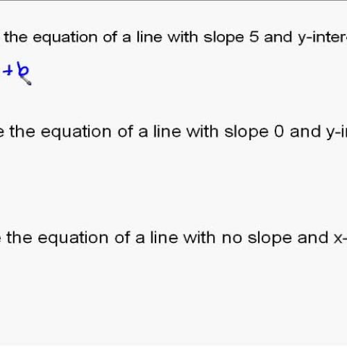 A15.1 Writing Linear equations