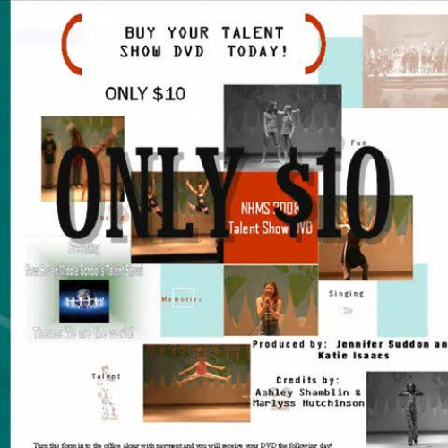 NHMS Talent Show DVD