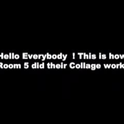 Collage work by Room 5 Pt. England School.