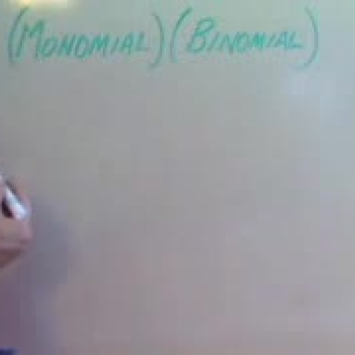 Multiply a Binomial by a Monomial