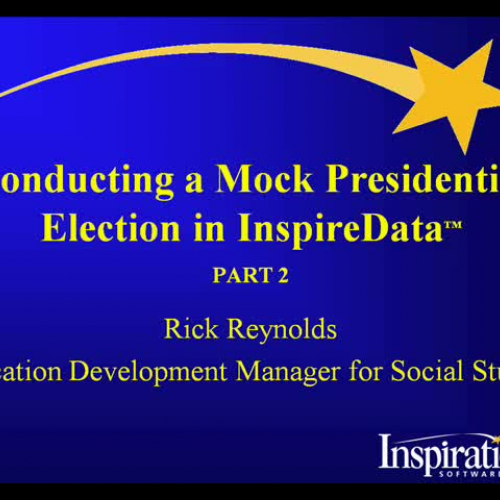 Using InspireData for a Mock Presidential Ele