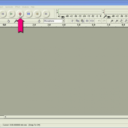 Record a single track in Audacity