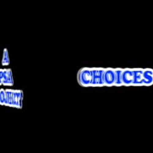 Choices -- A PSA Project
