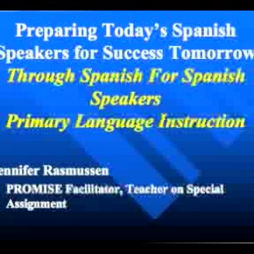 Part2 Spanish Speakers Who are our students? 