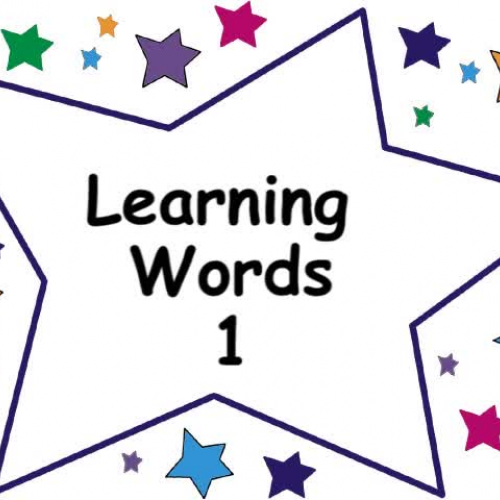 Learning Words 1