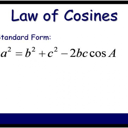 WFW AA 14_5 the Law of Cosines