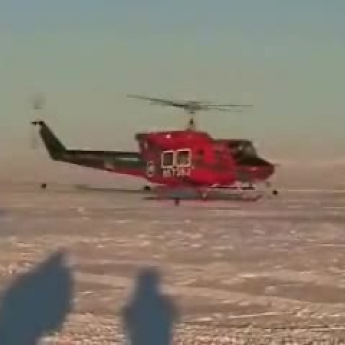 Antarctic Helicopter Flight