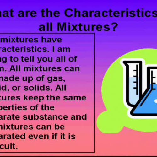 Mixtures and Solutions Project