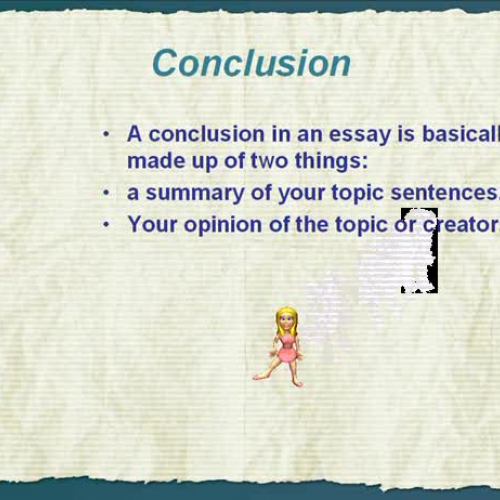 Essay Writing - Conclusion