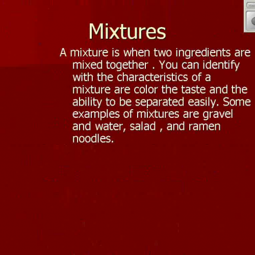 Mixtures and Solutions Project 2
