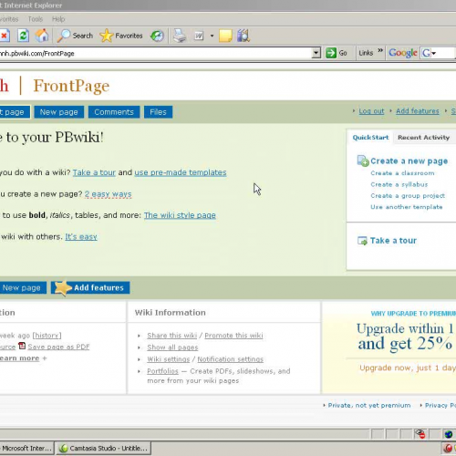 PB Wiki:  Front Page Introduction