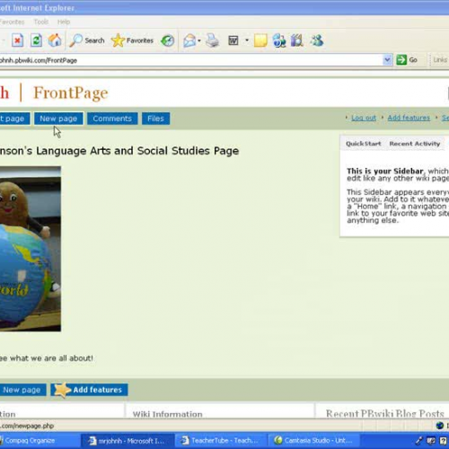 PB Wiki:  Adding a Page