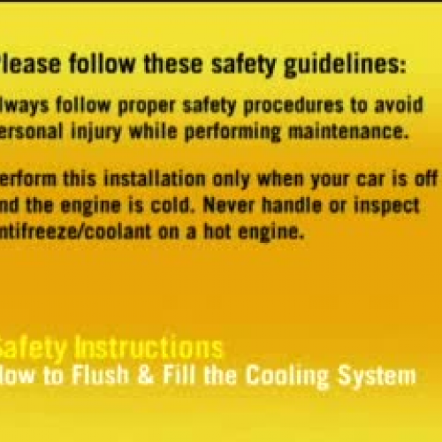 Maintenance - Coolant System Flush