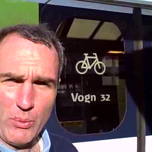 Denmark:  Bikes on a Train!