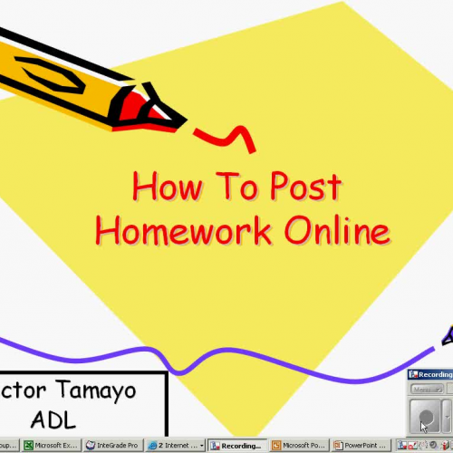 Posting Homework