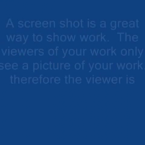 How to take a screen shot picture