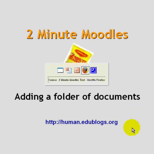 Displaying a folder of resources in Moodle