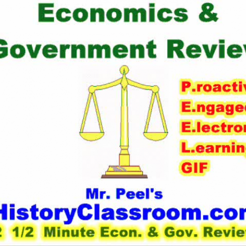 2  1/2 Minute Econ. &amp; Gov. Review