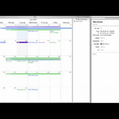 Adding iCal events