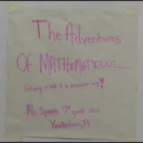 The Adventures of Mathematicus.... Take 2