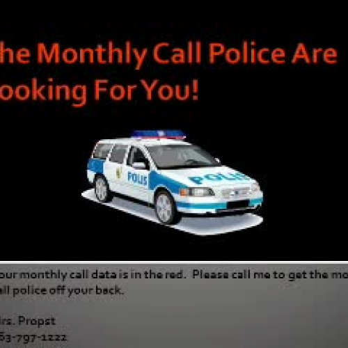 Monthly Call Police