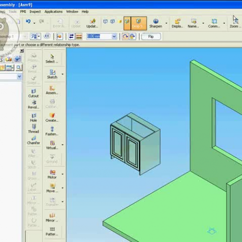 Modelling of kitchen in Solid Edge