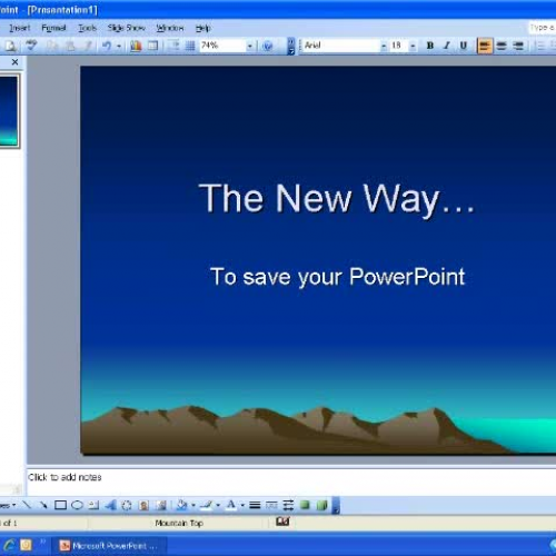 Saving your Webquest PowerPoint