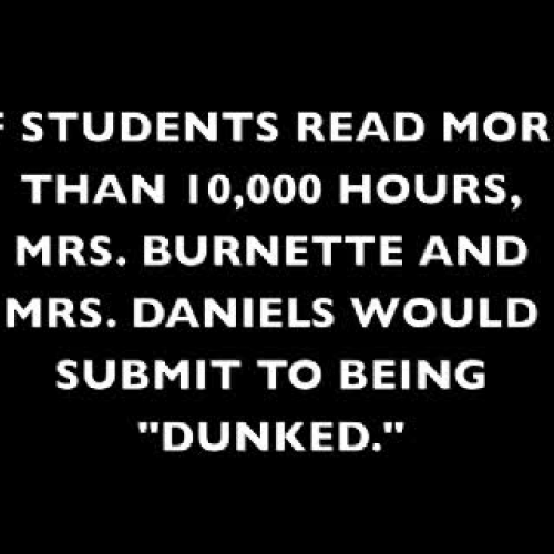 Readathon Dunking Booth