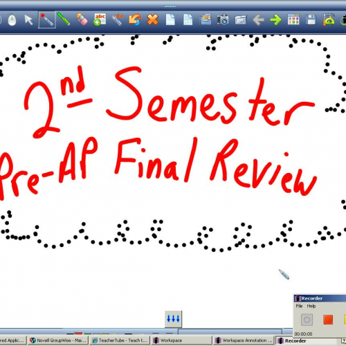 Pre AP 2nd semester final review