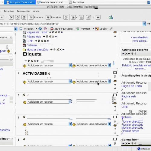 Moodle adicionar a actividade book