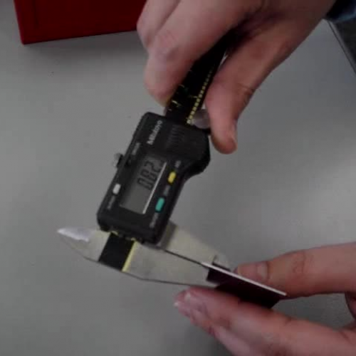 Measuring using digital Calipers