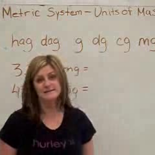 Measures of Mass. Metric System.