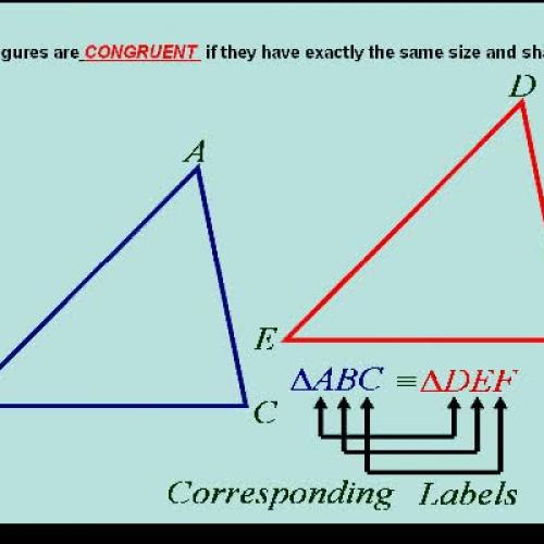 Congruence- Triangles