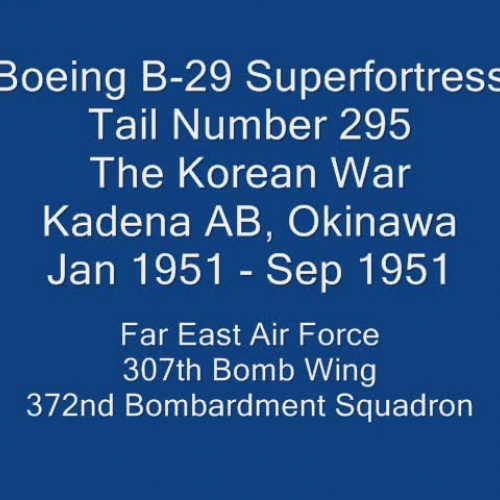 1951 B-29s over Korea and Okinawa