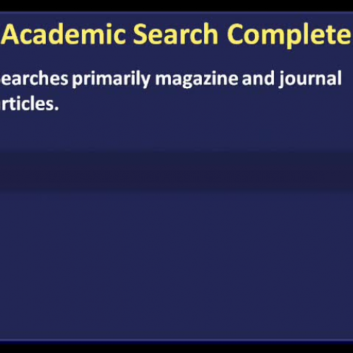 Search in Academic Search Complete - PSYC 130