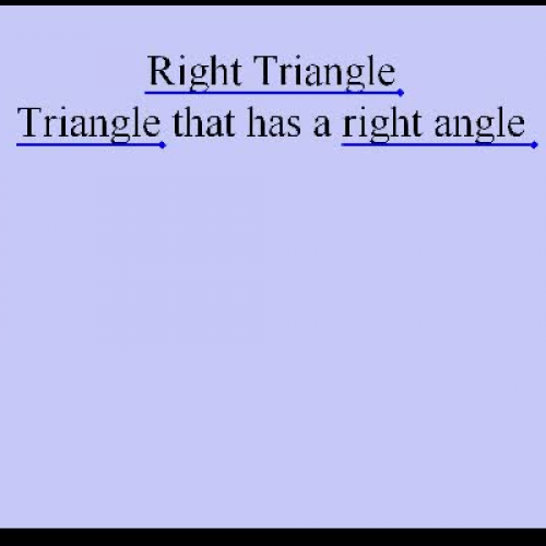 Pythagorean Theorem- Introduction