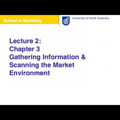 Environment Scanning Gathering market informa