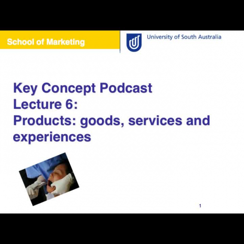 Products goods services experiences