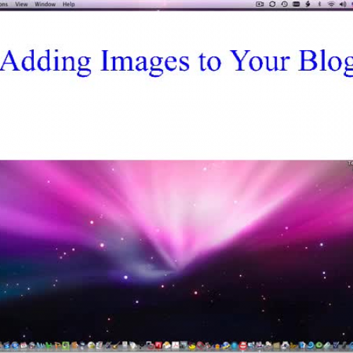 Adding Images to a Wordpress Blog