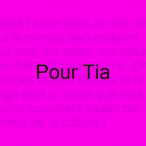 Je pense que Tia est perdue