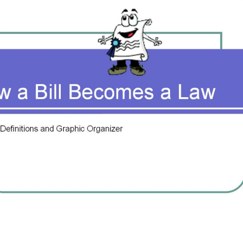 How a BIll becomes a Law