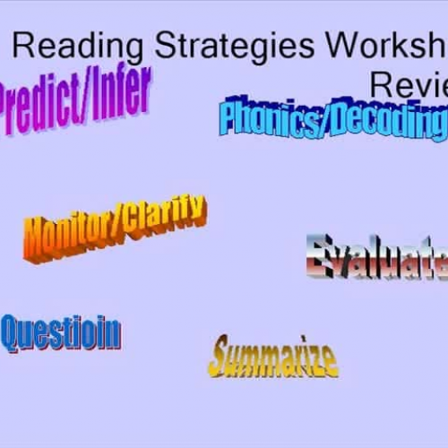 Reading Strategies Workshop Review