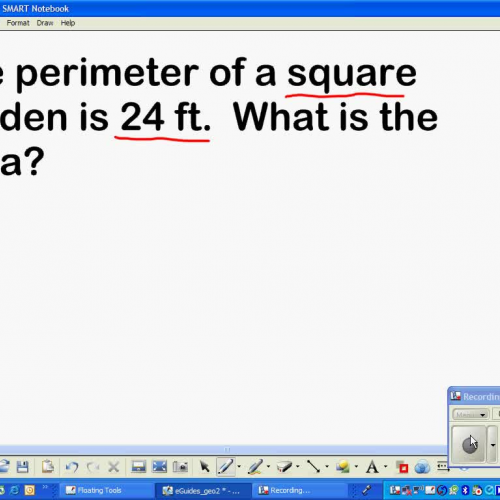 Finding Area When You Know the Perimeter