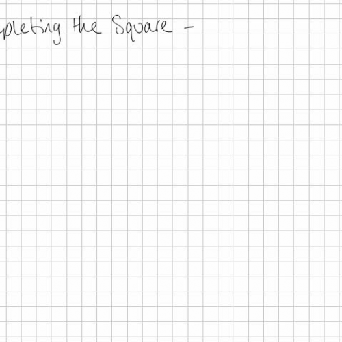 Completing the Square 2