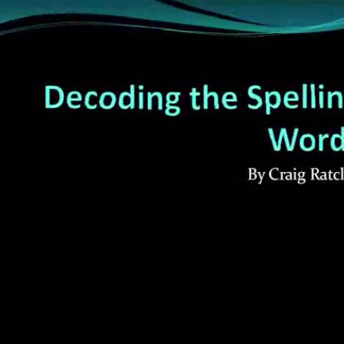 Decoding Spelling Words